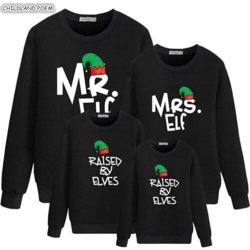 Christmas Family Matching Clothes Mommy And Me Clothes Cotton Family Look Mother Daughter Father Son Sweater outfit