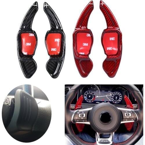 Carbon Fiber steering wheel Paddle Shifters for Skoda VRS MK3 2018 Paddle Shift Gearbox
