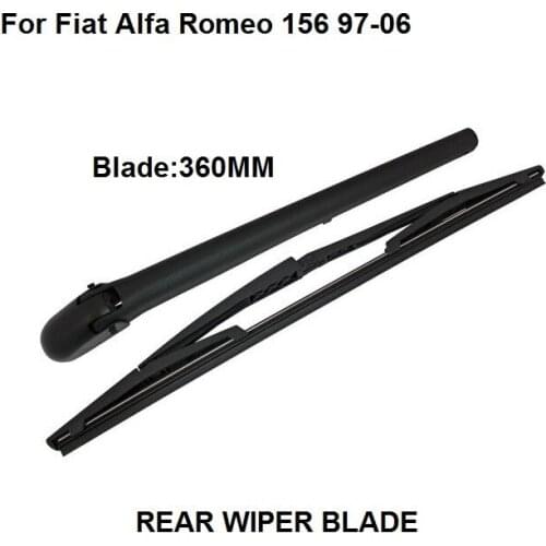 For Fiat Alfa Romeo 156 Estate 1997-2006 Rear Window Windshield Wiper Arm Blade Kit,360MM