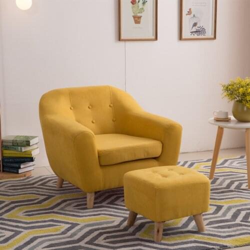 Nordic Lazy Sofa Single Small Apartment Creative Personality Bedroom Balcony Living Room Small Sofa Chair Fabric Removable