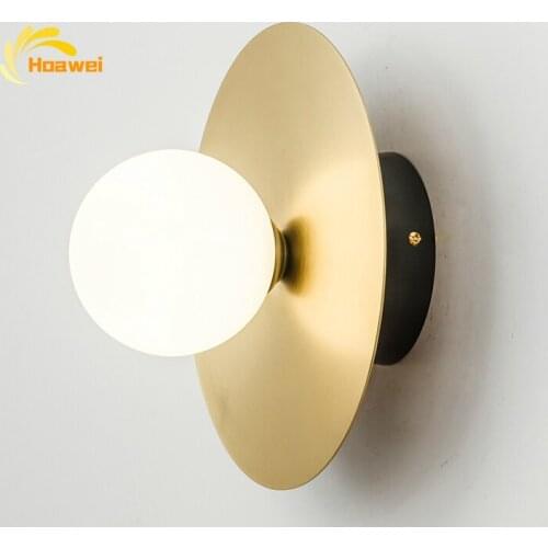 Modern LED Wall Lamp Gold Iron Decorative Wall Lights Bedroom Living Room Dining Room Reading Decoration Wall Lights Home Decor