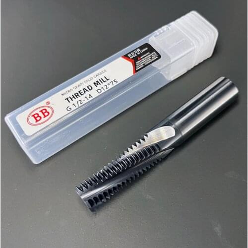BB Thread Milling Cutter UNC UNF NPT G PT RC Inch Solid Carbide CNC Mill