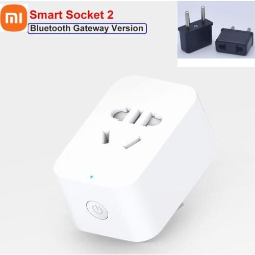 Original Xiaomi Mijia Smart Socket Plug Bluetooth Gateway Version Dual USB WIFI Wireless Power Adapter Remote Control smart home