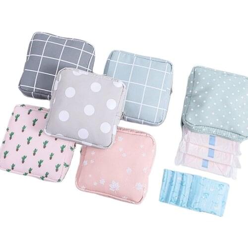 Girl Sanitary Pad Bag Napkin Towel Storage Bag Credit Card Holder Coin Purse Cosmetics Organizer Headphone Case Sanitary Pouch