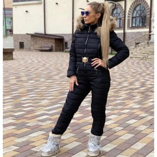 Womens One Piece Ski Jumpsuit Breathable Snowboard Jacket Pant Sets Bodysuits Outdoor Snow Suits Winter Clothing Hooded Reall