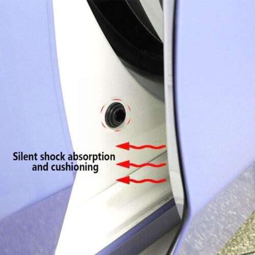 1PCS Automotive Shock Absorber Gasket, Door Seal Silicone Cushion Sticker Shock Absorber C8M0