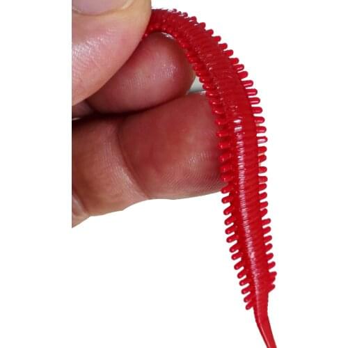 10pcs/lot TPR Super soft fish bait Larva Soft Lures TPR Soft Baits Tackle Artificial Lures Fishing Worm