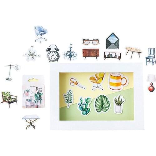 20packs/lot a good day Green Plant Label Sticker Decoration Scrapbooking Sticker DIY Diary Album Stick Label