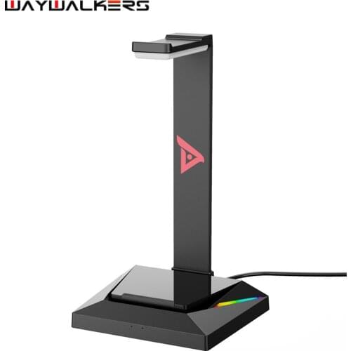 7.1 Surround Gaming Headset Stand With USB 2.0/TYPE-C Ports RGB Headphones Holder For Gamer Gaming PC Accessories Display Stand