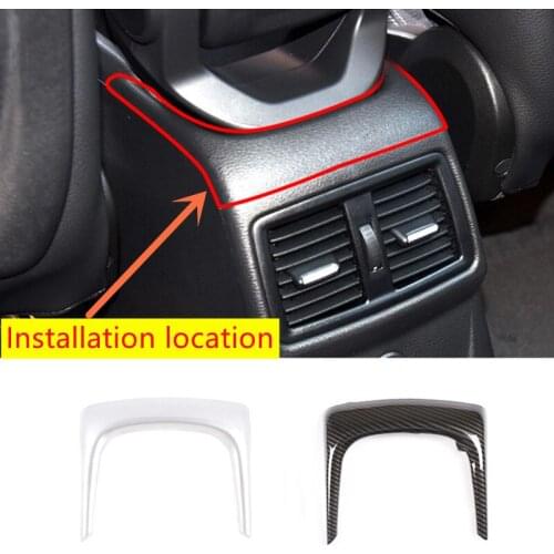 Car Styling Central Control Armrest Box Rear U Shaped Frame Cover Interior Trim Fit For BMW X1 F48 2016-2020 Auto Accessories