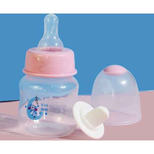 3Pcs Baby Bottle 60ml Solid Color Safty Training Feeding Bottles For Newborn Girl Boy