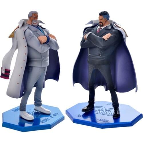 One piece action figure toy 1/7 scale painted figure white agedness ver. vice admiral Monkey D Garp figure doll brinquedos anime