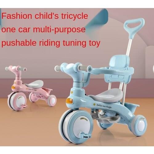 Doki Toy Children Tricycle Bike 1-3-6 - Year - Old Large Car Baby Young Children 3 Wheelbarrow Outdoor Popular 2021