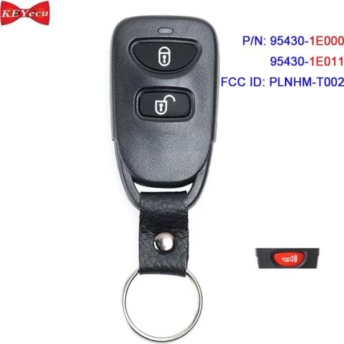 KEYECU for Hyundai Accent 2010 Santa Fe 2011 2012 Remote Key Fob 315MHz FCC ID: PLNHM-T002 95430-1E000 95430-1E011