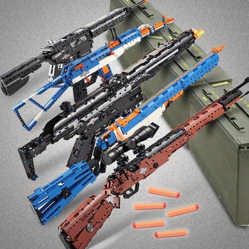 Cada building blocks technic gun toy models & building toy gun model 98k bricks educational toys for children ww2 toys for kids
