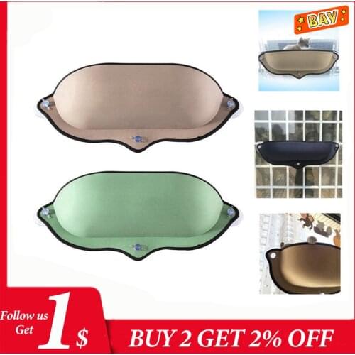 Pet Hanging Beds Cat Sunny Seat Window Mount Pet Cat Hammock Chair Comfortable Cat Pet Bed Shelf Seat Beds Warm Ferret Cage