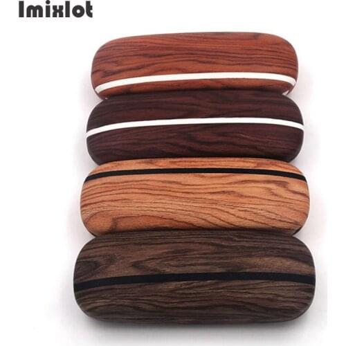 Hot New 1PC Unisex Portable Glasses Box Fashion Wood Grain Hard Reading Eyeglasses Sunglasses Protective Case Eyewear Protector