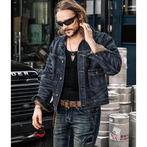 Uglybros Denim Motorcycle Jacket Spring Autumn Windproof Outdoor Riding Coat Mens Retro Motorbike Moto Suit