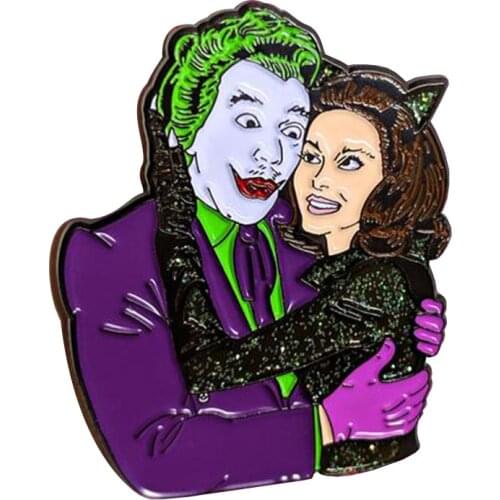 Joker soft enamel pin