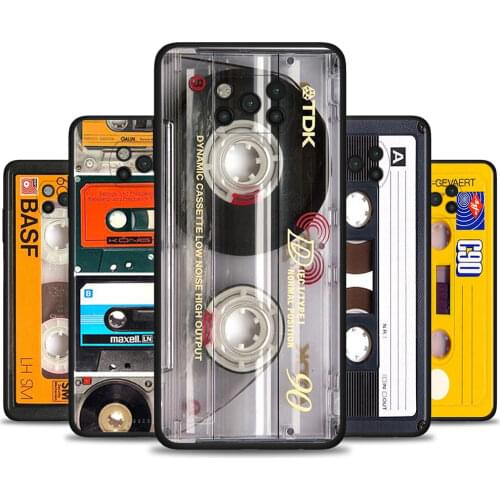 Magnetic Radio tape Cassette Soft Case for Xiaomi Mi Poco X3 NFC M3 X3 Pro F3 GT F1 Redmi Note 8 9 10 Pro 8T 9T 9S Phone Cover