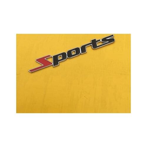 New Metal Sport Racing Logo Car Trunk Tailgate Emblem Badge Decals Sticker Car Accessories