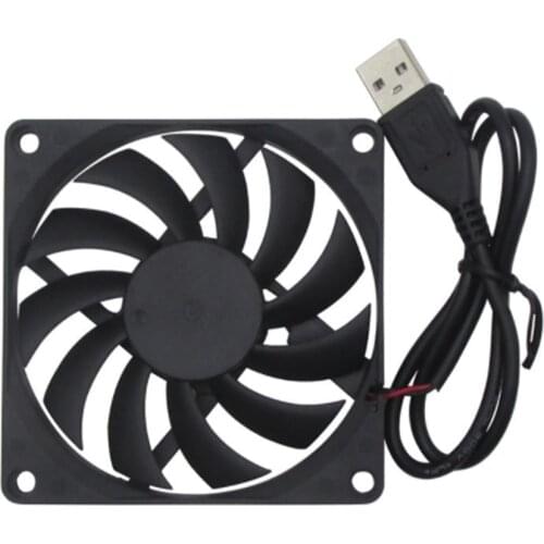 Router Cooling Fan Rack TV Box Wireless Router Cooling USB 5V 80mm Cat Radiator Rack Heatsink Cooler Cooling Fan 100% Brand New