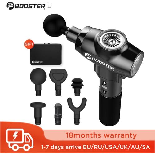Booster E Body Massage Gun with 12mm Stroke 24V 9 Gears of Speed Electronic Health Care Machine for Body Pain Relief Relaxation