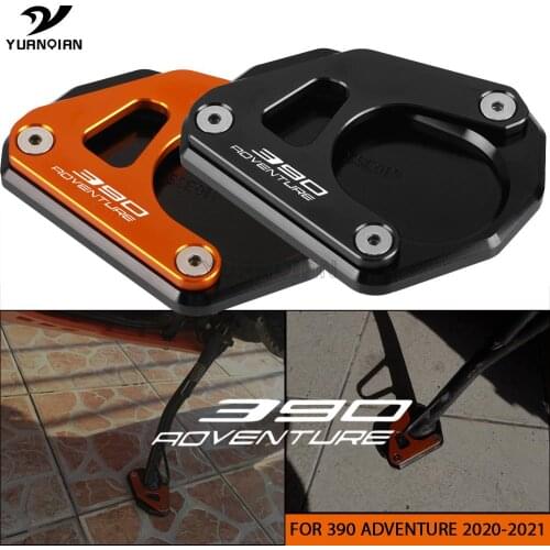 Fits For 390 ADVENTURE Adv 390ADVENTURE 390Adv Motorcycle CNC Aluminum Kickstand Enlarge Plate Pad Side Stand Enlarger Motorbike