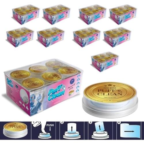 Pufai Puff Clean Hygienic Wipes 240 Pieces Cleaning Capsules 10 Boxes