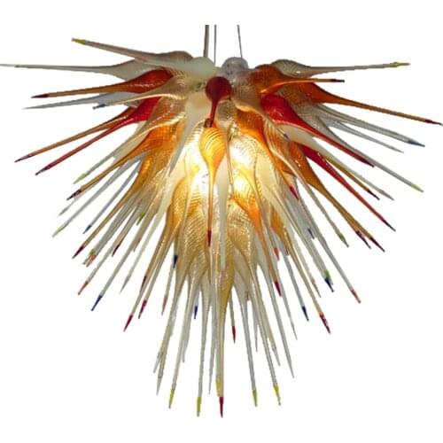 Hand Blown Glass Chandelier Lamps Restaurant Bar Hanging LED Pendant Lights Dining Room Kitchen Decoration Suspension Luminaires