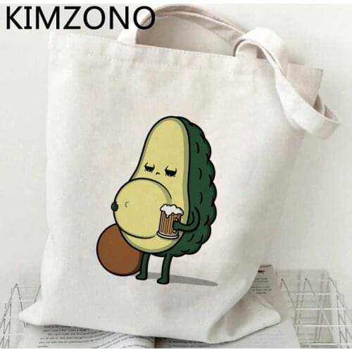 Avocado shopping bag grocery recycle bag shopping shopper bolsa handbag bag foldable bolsas ecologicas custom