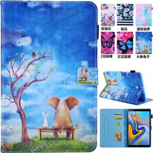 Smart Case For Samsung Tab E T560 Cute Cartoon Leather PU Fundas Case For Samsung Galaxy Tab E 9.6" T560 T561 Tablet Cover Case