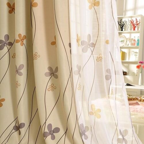 Curtains for Living Room Shade American Style High-grade Bedroom Windows Sheer Tulle Modern Minimalist European Four Leaf Clover