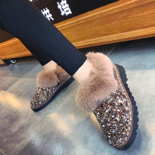 Women Winter Warm Boots Non Slip Sole Lady Snow Boots Bright Brand Fashion Style Easy Wear Furry Ankle Boots Plus JXX108