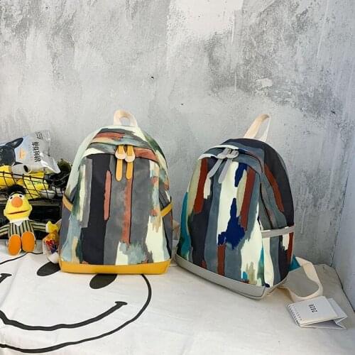 Women High-capacity Backpack Students Schoolbag Assorted Colors Ingenious Artistic Hip-hop Ins Fashion Traveling Shopping