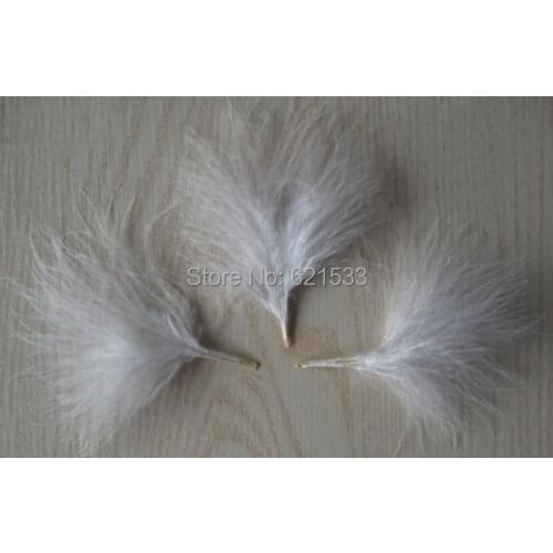 1KG/lot 6-10CM White BLOOD QUILL TURKEY MARABOU FEATHERS for earrings,hair pieces and bridal creations,wholesale