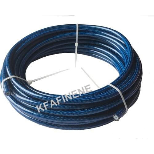 1M AN3 motorcycle automotive 1/8 "316 stainless steel wire braided PU coated PTFE brake hose fuel hose line