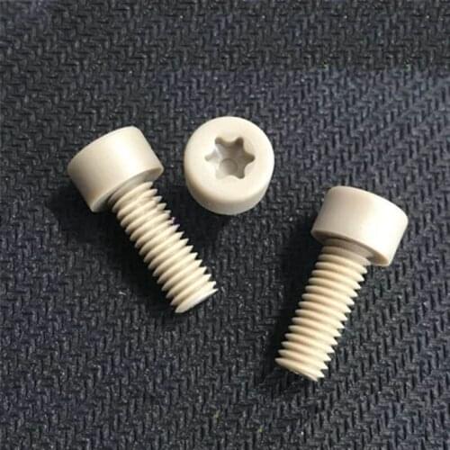 1pcs M5 M6 High temperature resistant screw peek Round head inside plum screws Highs strength bolt 8mm-30mm Length