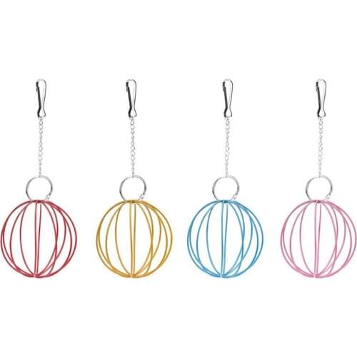 1PC Mini Stainless Steel Pet Hay Manger Food Ball Rabbit Hamster Grass Ball Rack Feeder For Hamster Guinea Pig Pet Toys