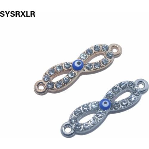 Wholesale 10 Pcs/lot 8 Infinity Connectors For Jewelry Making Charm DIY Bracelet Necklace Jewelry Findings Accessories
