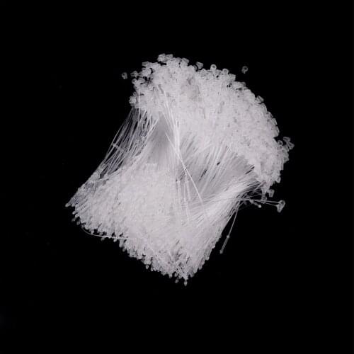 1000pcs Clear Plastic Cable Ties Strung Garment Clothes Price Tags Cards Labels 3 Sizes 7.5cm/13.5cm/18cm