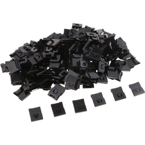 200 Pieces Black Photo Frame S Hangers Plastic Picture Frame Hanging Hooks for Photo, Paintings, Art Crafts Display Supplies