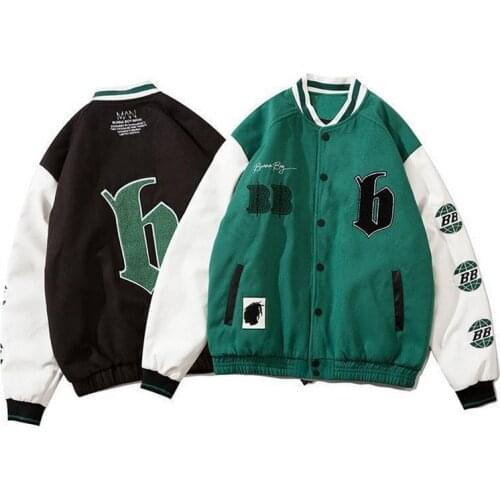2021 Couple Tops College Style Coat Outer Ladies Jackets Tops Teen Jackets Ladies Tops High Quality Baseball Uniforms Top