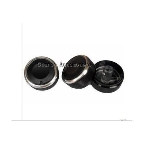 3PCS/Lot A/C knobs Switch For Mazda 5 Aluminum Alloy Air Condition Knob Switch alloy refires air conditioning knob metal