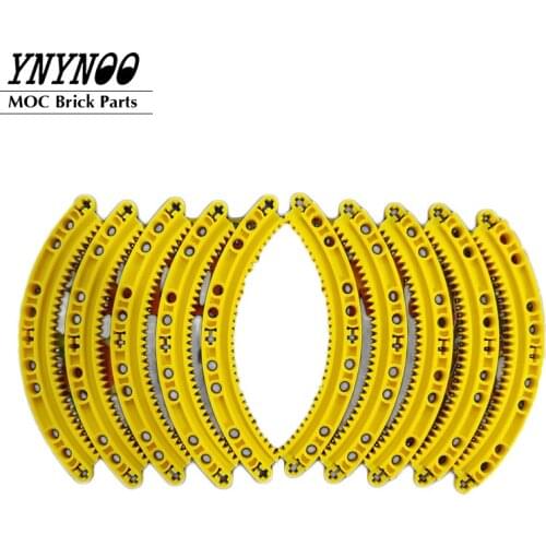 4Pcs/Lot High-Tech Gear Rack Annular Rack 1/4 Circle 11X11 Building Blocks Childrens toys MOC Parts EV3 EV5 MOC Gears Toys