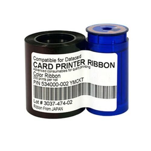 534000-002 Ribbon YMCKT for Datacard SP / SD Series Card Printer 250 Prints New
