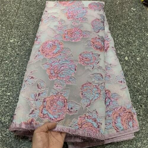 African Lace Fabric High Quality Beaded Nigerian Green color Lace Fabric embroidered sequins French Mesh Lace Fabric ogs0008