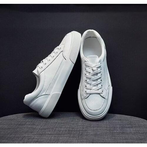 Genuine Leather Womens White Casual Woman Vulcanize Shoes Sneakers Designer Sport Walking Running Summer Platform Flats Shoes