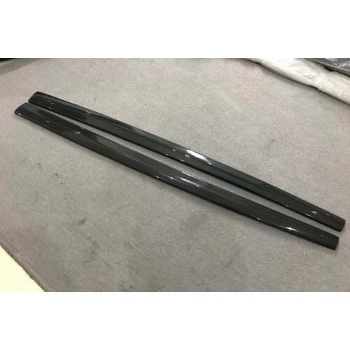 2pcs/Set Carbon Fiber Side Skirts Bumper Kits for Audi A3 S3 RS3 4 door 2014 - 2018 side blade Door Aprons Car Styling