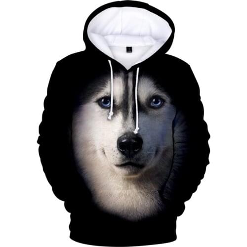Husky 3D Harajuku Hoodie Men/Ladies Fashion Fun Sweatshirt Apparel Autumn Animal Dog Pattern High Quality Casual Pullover